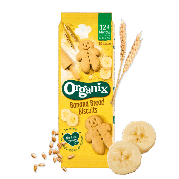 Organix Μπισκότα Banana Bread 135gr για 12+ μηνών