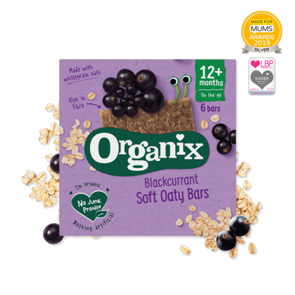 Organix Green Bay Μπάρα Soft Oaty Bars με Γεύση Φραγκοστάφυλο 138gr για 12+ μηνών 6τμχ
