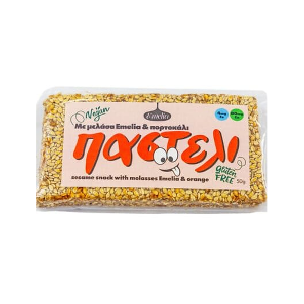 Emelia Παστέλι Μελάσα Emelia & Πορτοκάλι 50gr