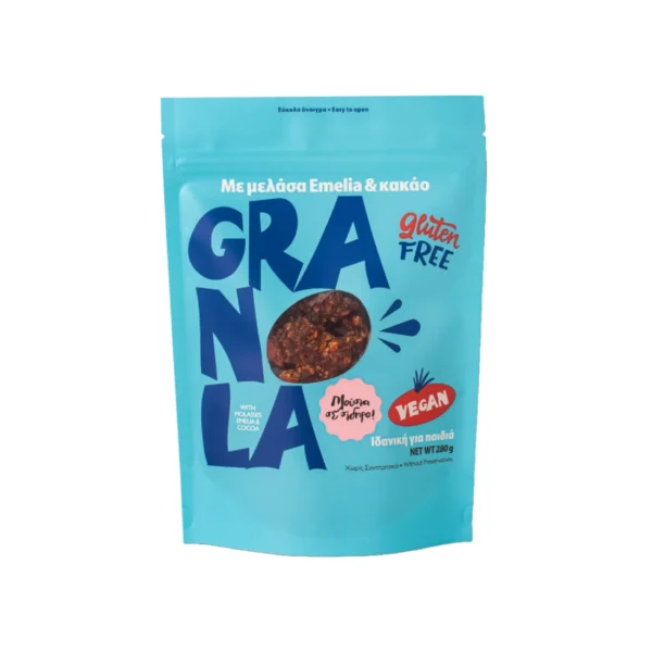 Granola Κακάο & Μελάσα 280g Emelia Fine Foods