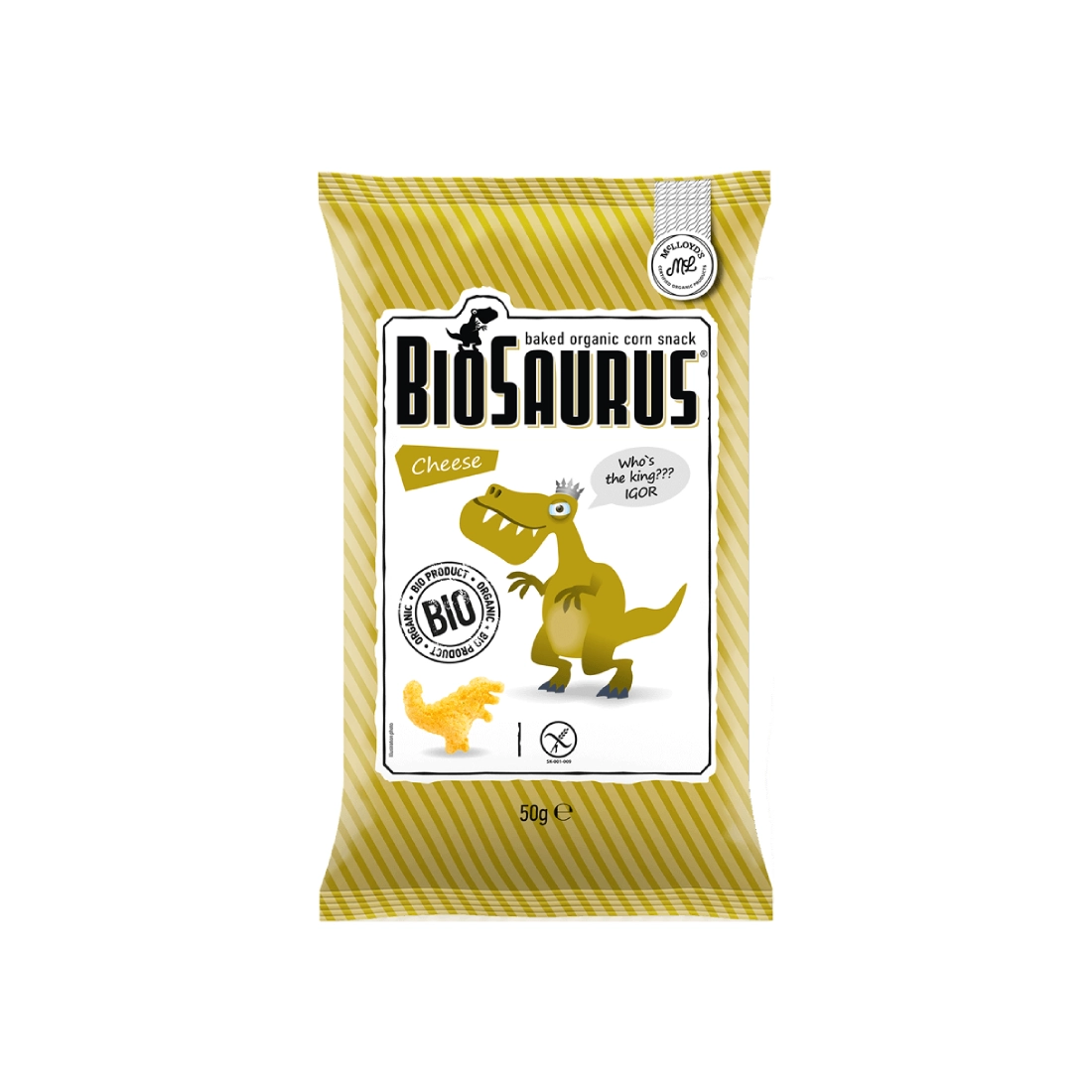 biologika-garidakia-tyri-biosaurus-mclloyds McLloyd's Biosaurus Γαριδάκια με Γεύση Τυρί 50gr (για 12+ μηνών) - Image 1
