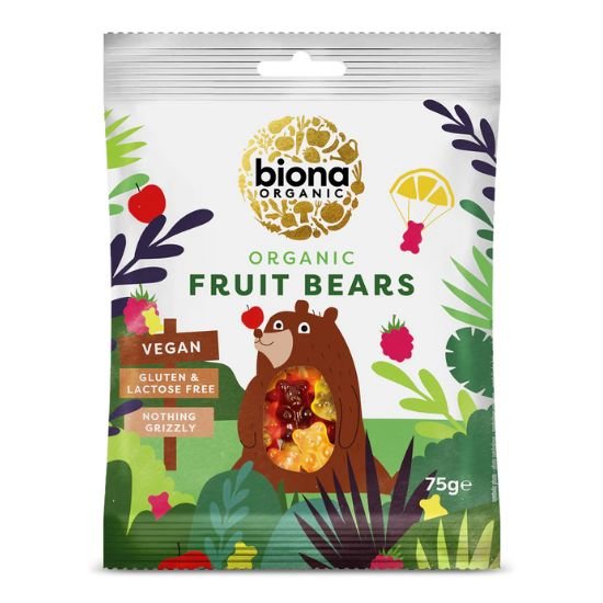 Biona Organic Fruit Bears βιολογικά ζελεδάκια φρούτων 75g