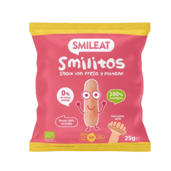Smileat Smilitos – Σνακ με φράουλα και μπανάνα (25 g)