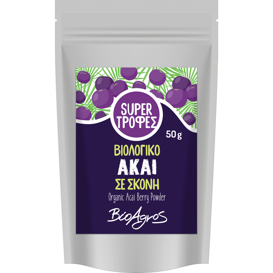 221009327 ΒιοΑγρός Bio Υπερτροφή Acai σε σκόνη 50gr - Image 1