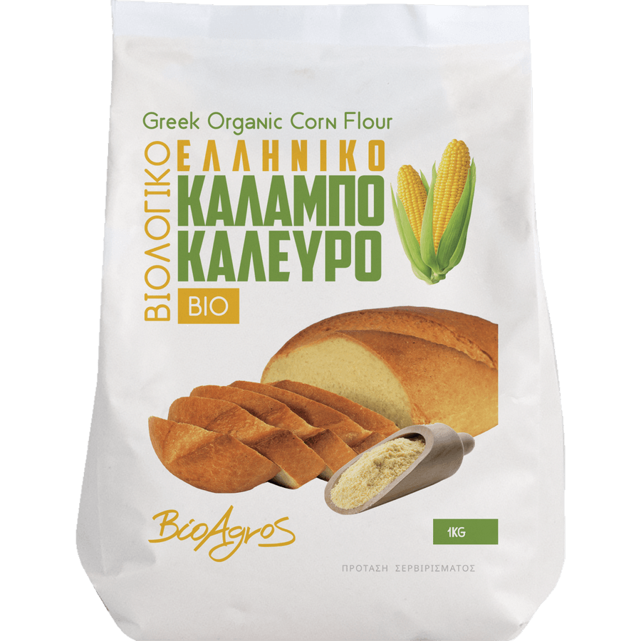 221029572 ΒιοΑγρός Bio Καλαμποκάλευρο Ελληνικό 1kg - Image 1