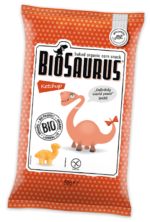 Biosaurus βιολογικά γαριδάκια με κέτσαπ 50g
