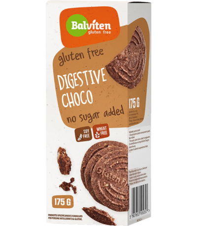 Balviten μπισκότα Digestive σοκολάτα χωρίς ζάχαρη 175g