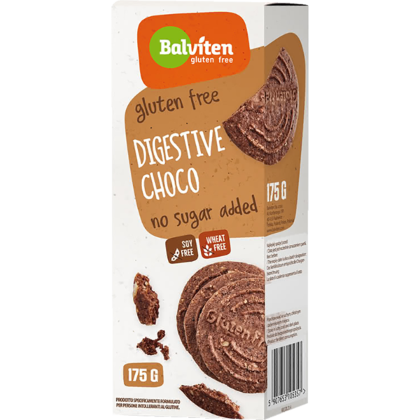 Balviten μπισκότα Digestive σοκολάτα χωρίς ζάχαρη 175g