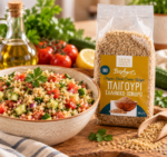 Βιολογικό ελληνικό πλιγούρι BioAgros σε μεσογειακή σαλάτα