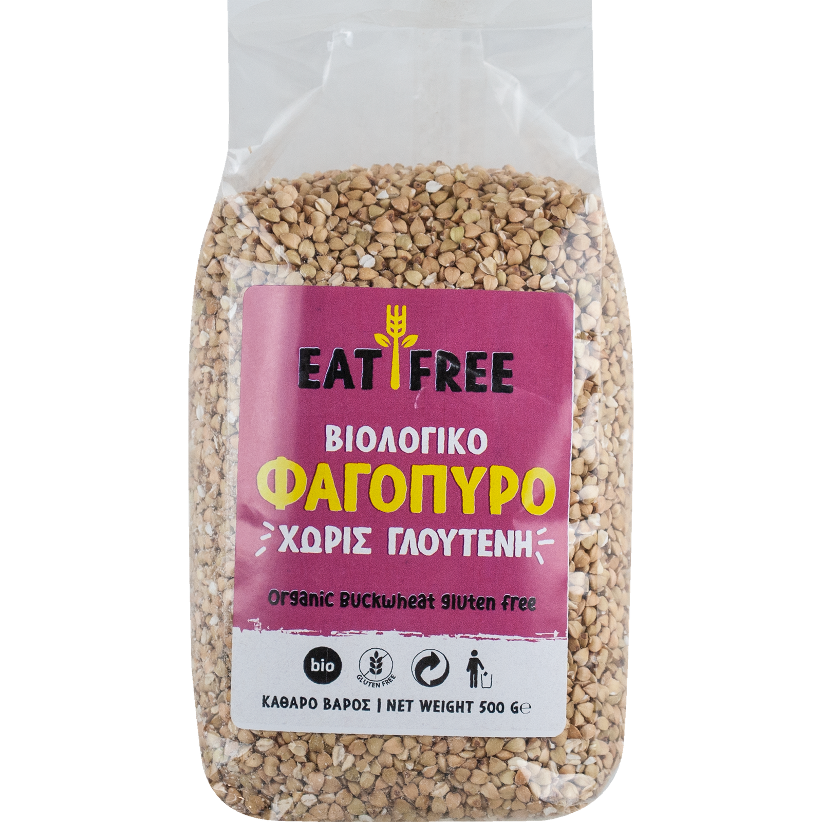 121023033 Φαγόπυρο χωρίς γλουτένη 500g Eat Free Bio - Image 1