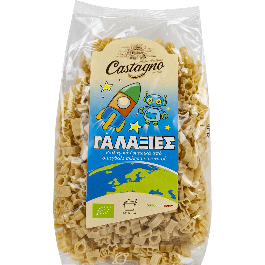 221009941 Παιδικά Ζυμαρικά Διάστημα 500g Castagno Bio - Image 1