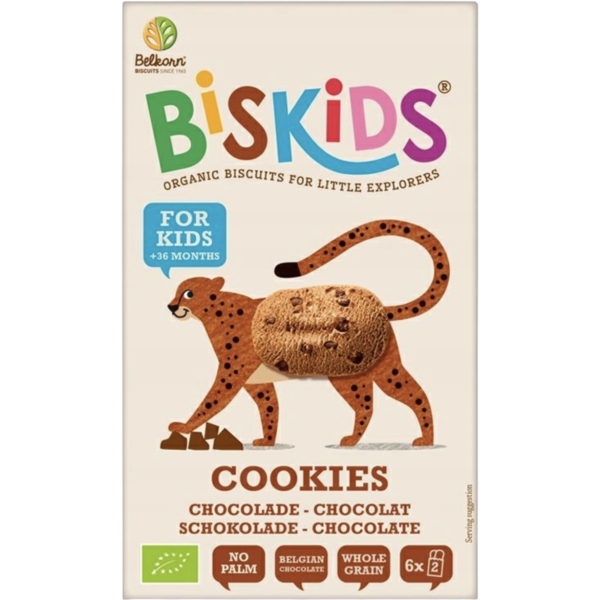 Biskids βιολογικά παιδικά μπισκότα με κακάο 120g