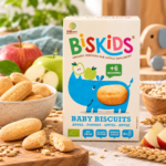 Biskids βιολογικά παιδικά μπισκότα με μήλο 120g