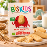 Biskids Βιολογικά Βρεφικά Μπισκότα Φυσική Γεύση +6 Μηνών 120g - Image 2