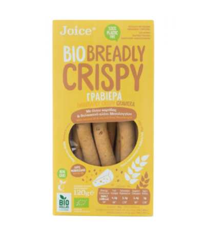 Joice βιολογικά κριτσίνια με γραβιέρα 120g