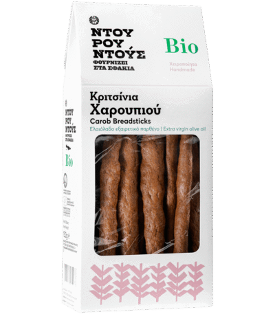 Ντουρουντούς Bio βιολογικά κριτσίνια χαρουπιού 150g
