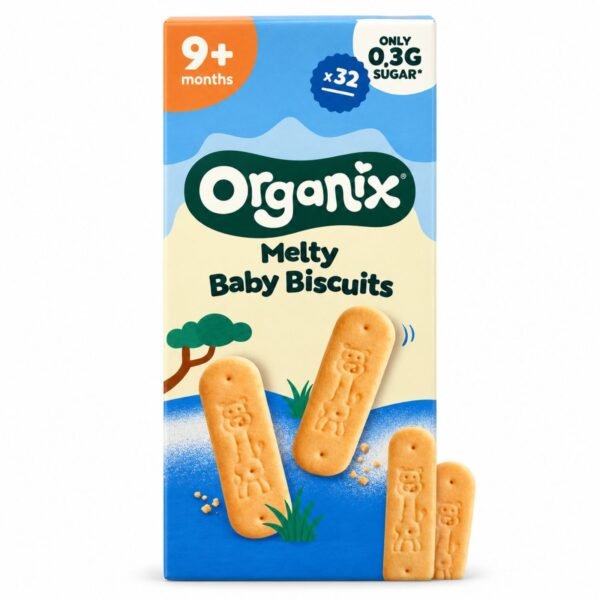 Organix Melty Baby Biscuits μπισκότα για μωρά 9 μηνών 32 τεμάχια