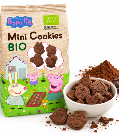 Peppa Pig βιολογικά mini μπισκότα κακάο σε μπολ 100g