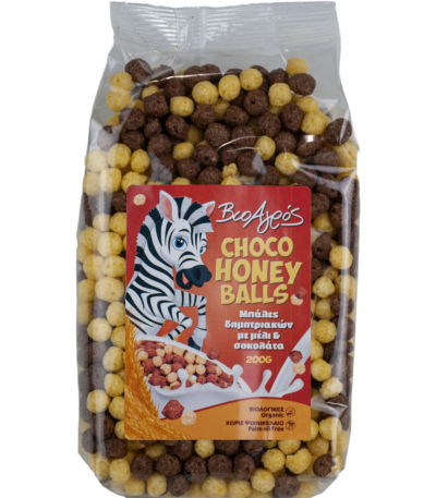 Βιολογικά δημητριακά Choco Honey Balls BioAgros 200g