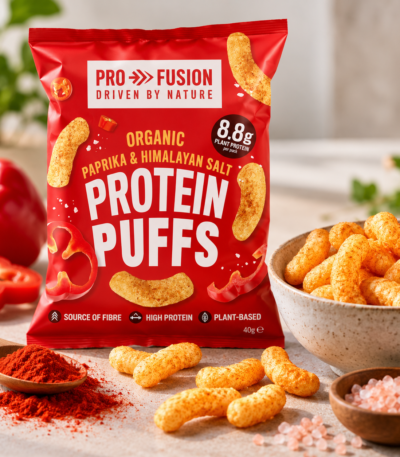 Profusion Protein Puffs φακής με πάπρικα και αλάτι Ιμαλαΐων 40g