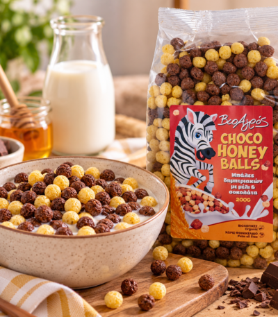 Βιολογικά δημητριακά Choco Honey Balls BioAgros 200g
